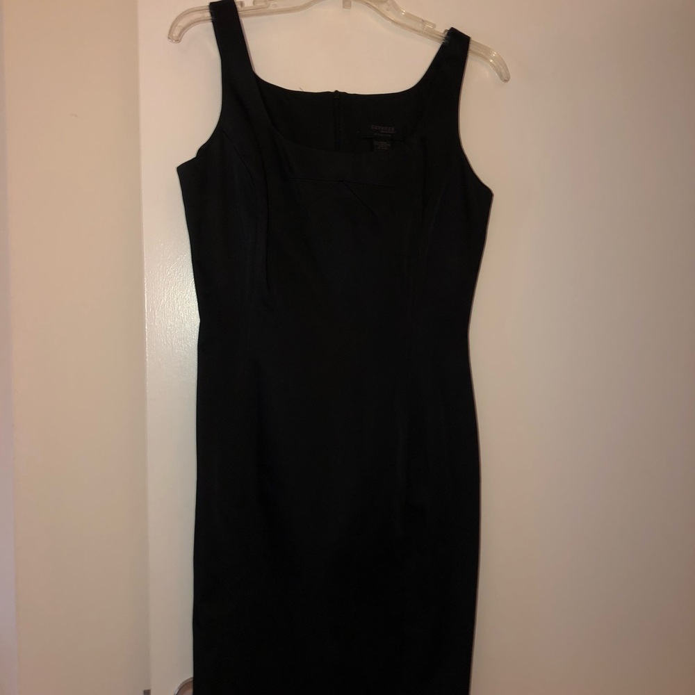 Express little black shift dress